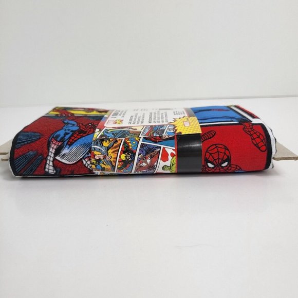 Marvel Comic Book Print Spiderman Cut Fabric 1 Yard 100% Cotton 36" X 44" Heroes - Picture 7 of 14